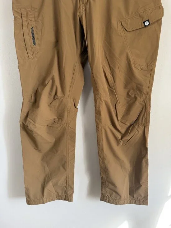 Truewerk Mens T1 Werkpant Cargo Utility Performance Work Pant Outdoor Sand 38x30 - Picture 4 of 11